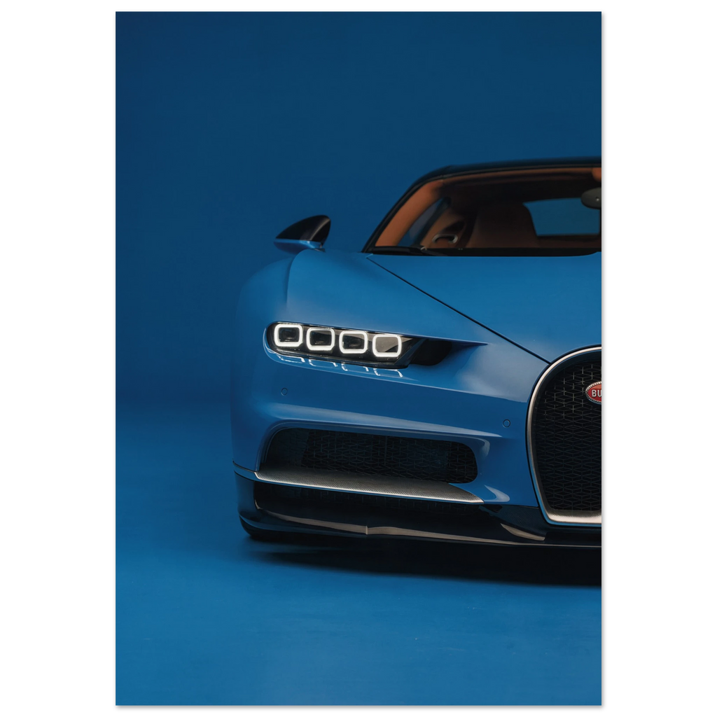 Chiron Supercar Glossy Poster | Modern Decor for boys room man cave