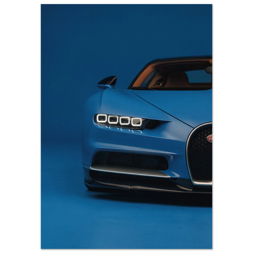 Chiron Supercar Glossy Poster | Modern Decor for boys room man cave