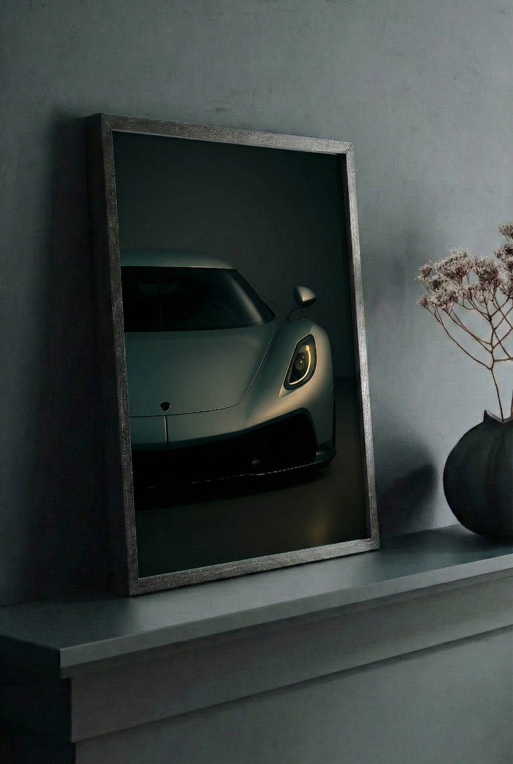 Jesko Framed artwork for man cave boys room decor