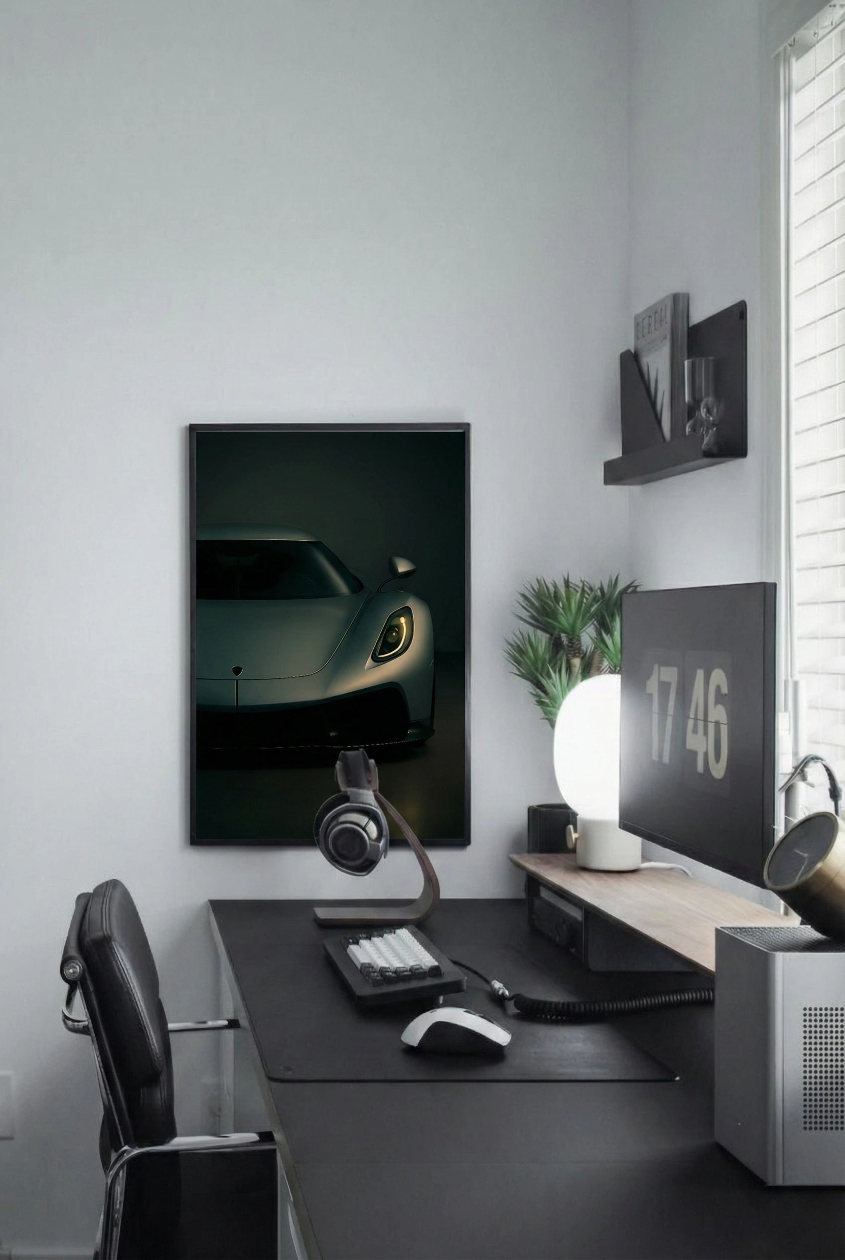 Modern office setup Jesko Supercar Framed Wall Art decor