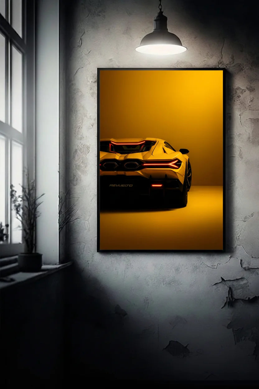 Supercar Wall Art | Luxury Framed poster for garage and guys dorm | Street Art
