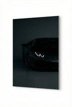 Black Supercar on Aluminum Print for man cave boys room