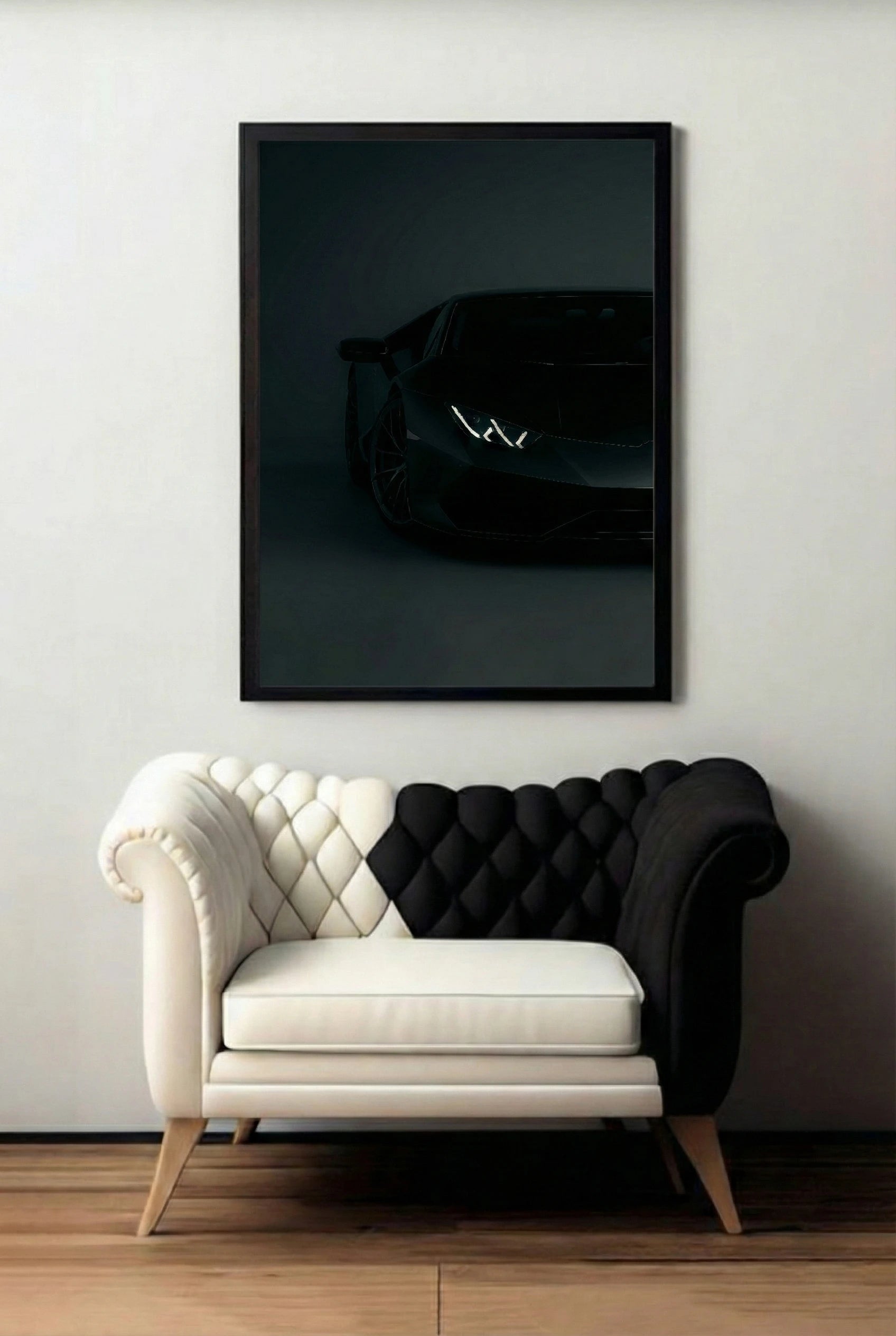 Supercar Framed Wall Art for modern interior man cave boys room decor