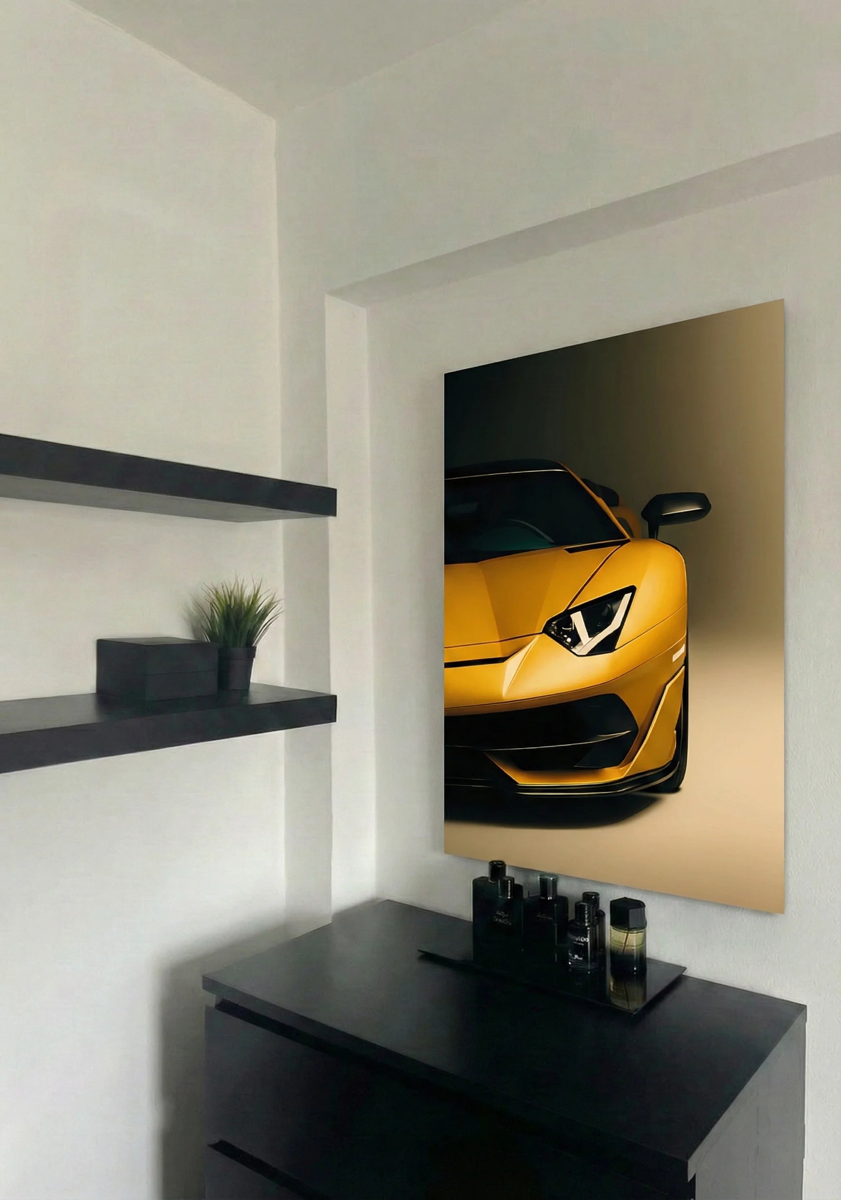 Supercar Aluminum Print | Metal Wall Art for modern interior decor boys room  bedroom or office