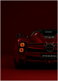 Red Supercar Wall Art | Poster for man cave boys room decor