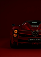 Red Supercar Wall Art | Poster for man cave boys room decor