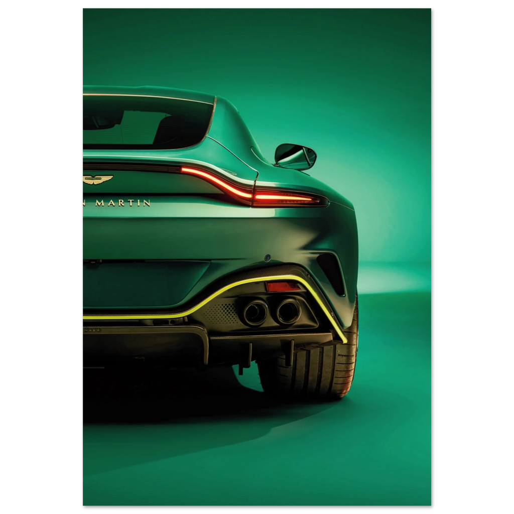 Vantage Supercar Poster for modern boys room decor