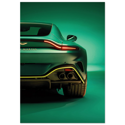 Vantage Supercar Poster for modern boys room decor